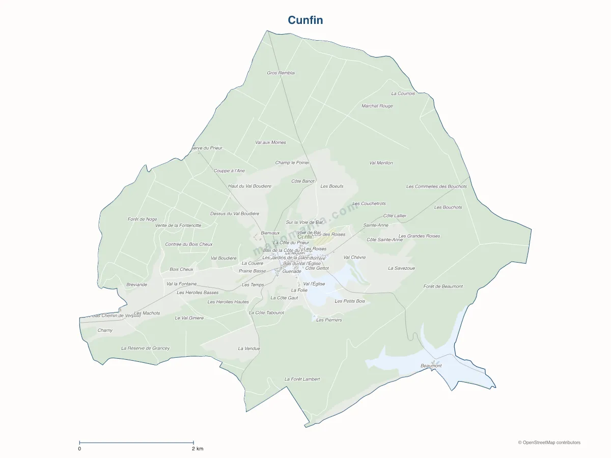 Carte de Cunfin à personnaliser