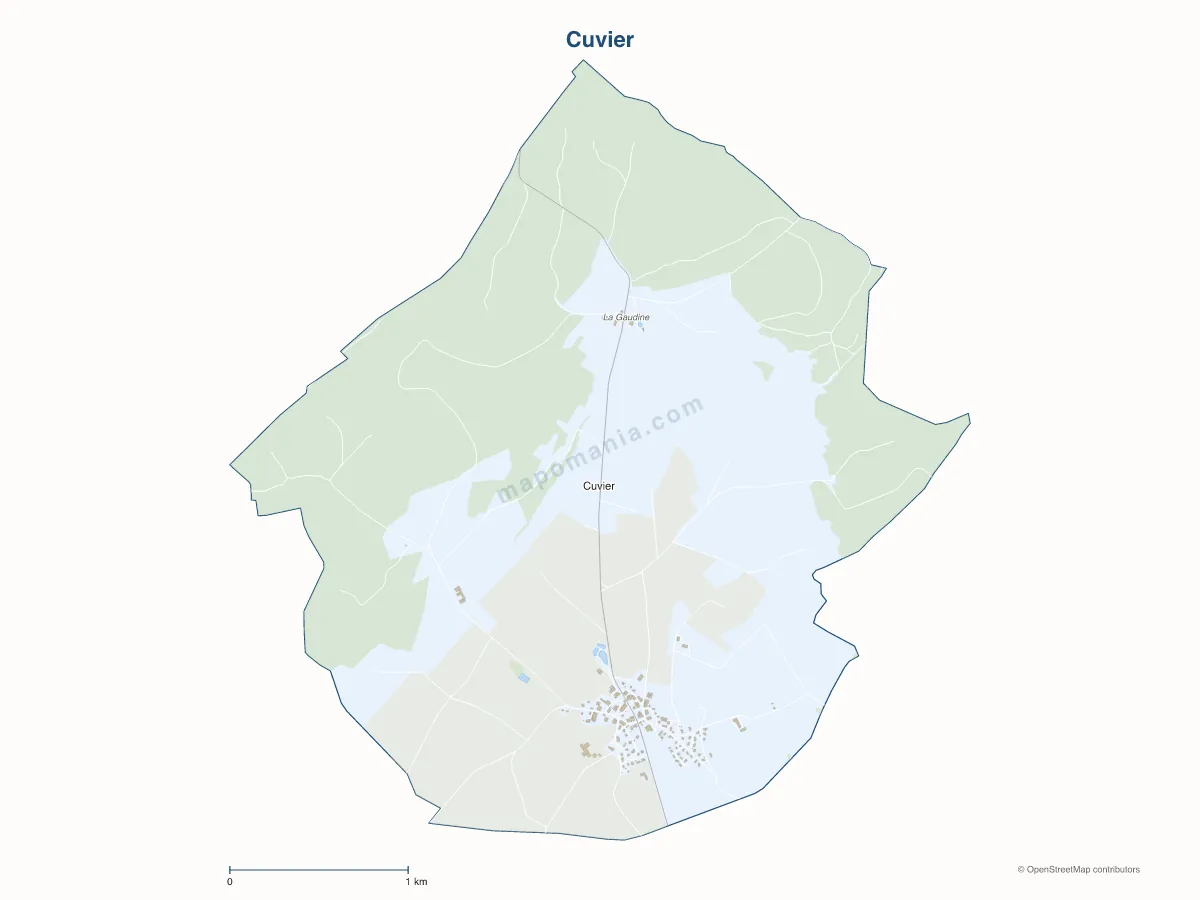 Carte de Cuvier à personnaliser