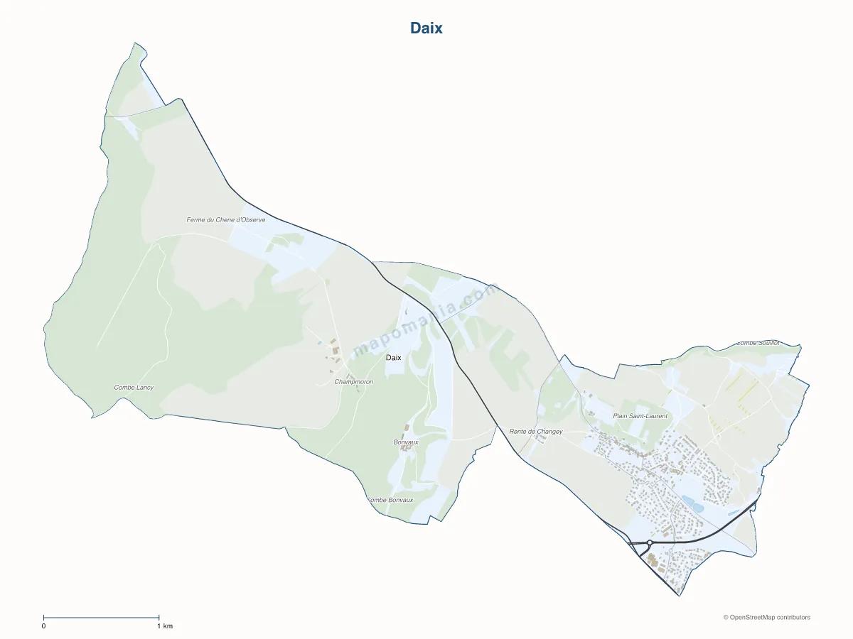 Carte de Daix à personnaliser