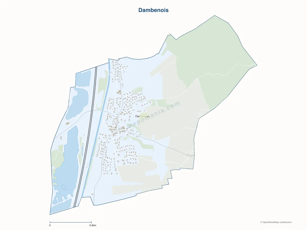 Carte de Dambenois à personnaliser
