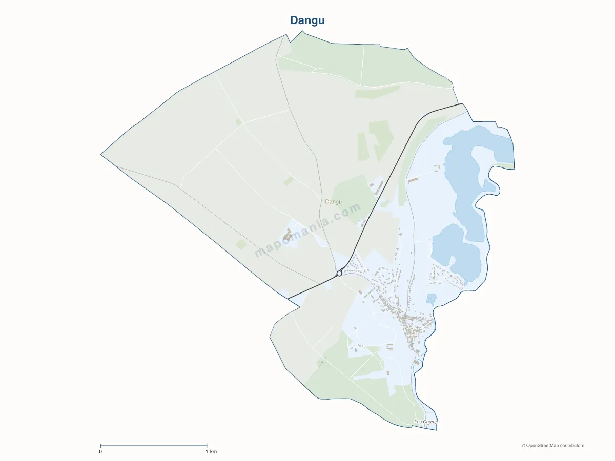 Carte de Dangu à personnaliser