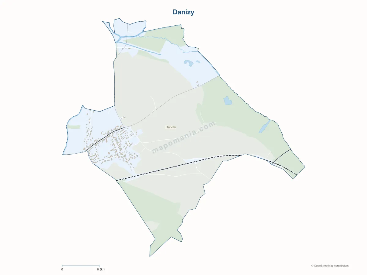 Carte de Danizy à personnaliser