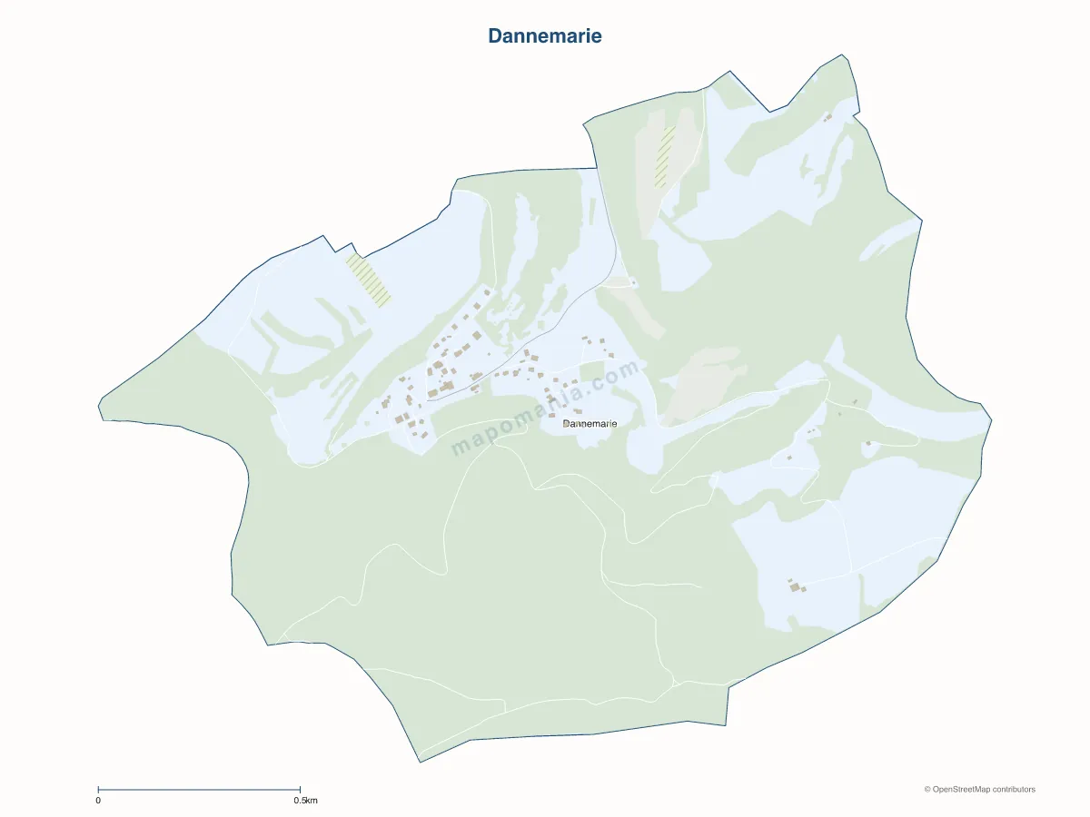 Carte de Dannemarie à personnaliser