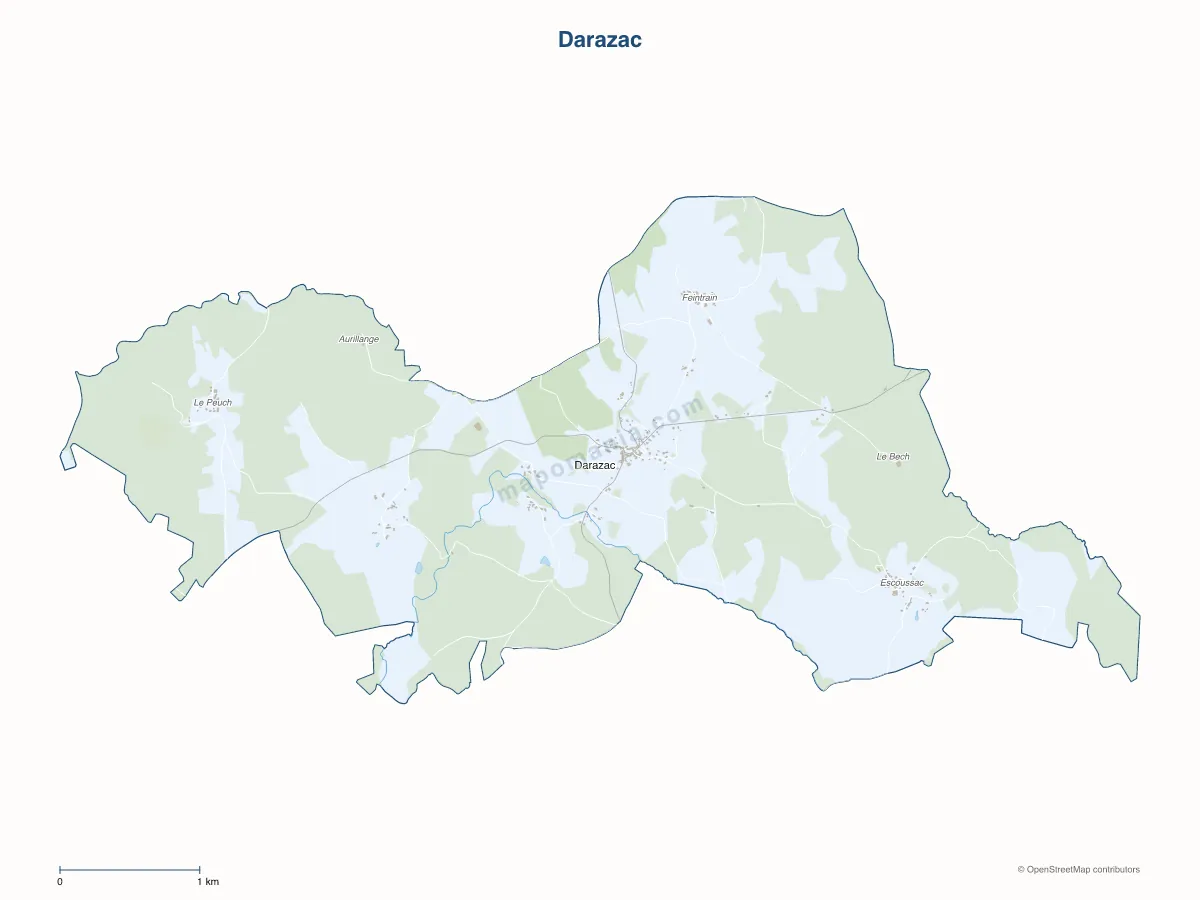 Carte de Darazac à personnaliser