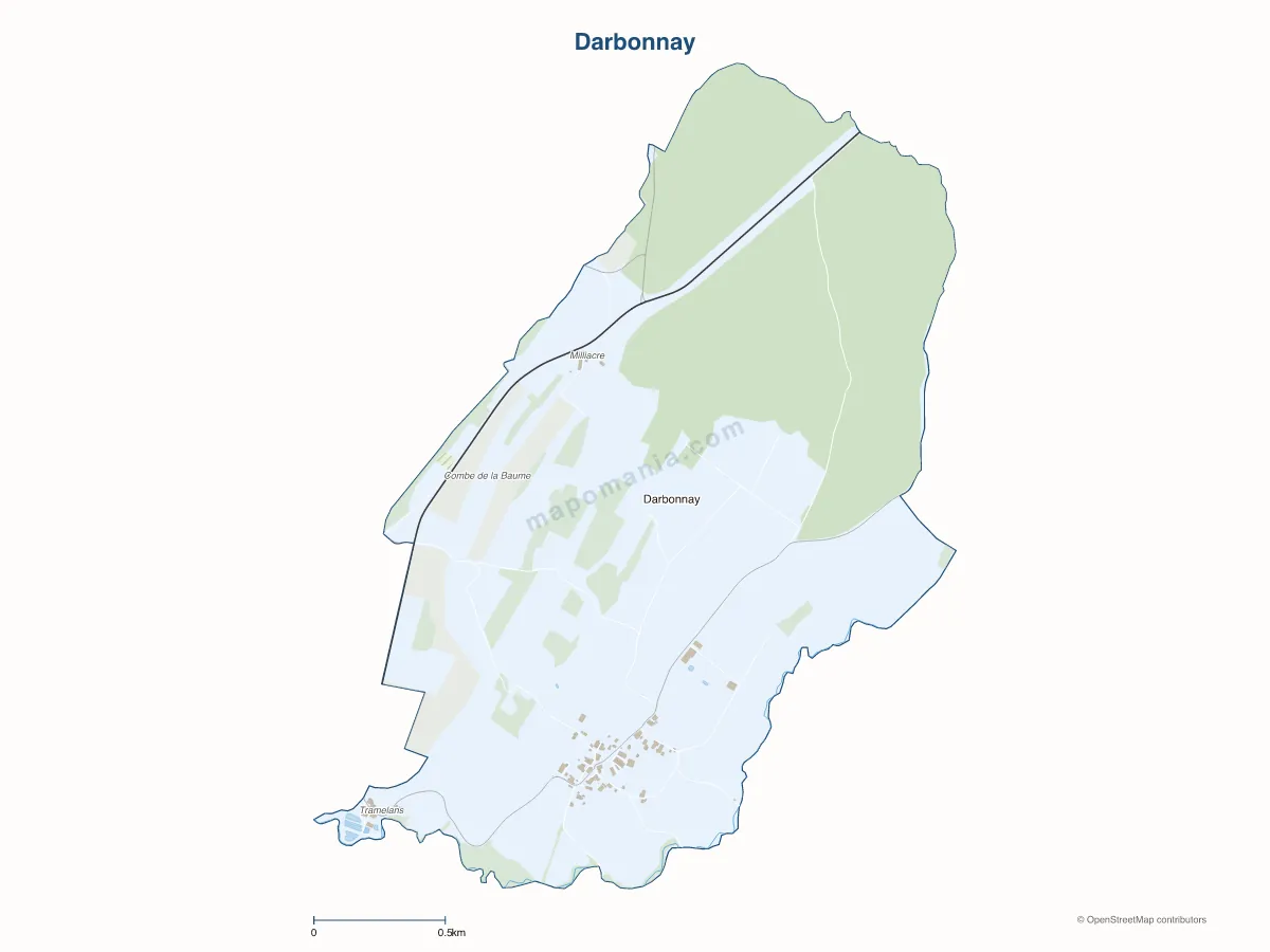Carte de Darbonnay à personnaliser