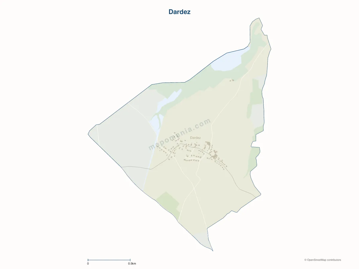 Carte de Dardez à personnaliser