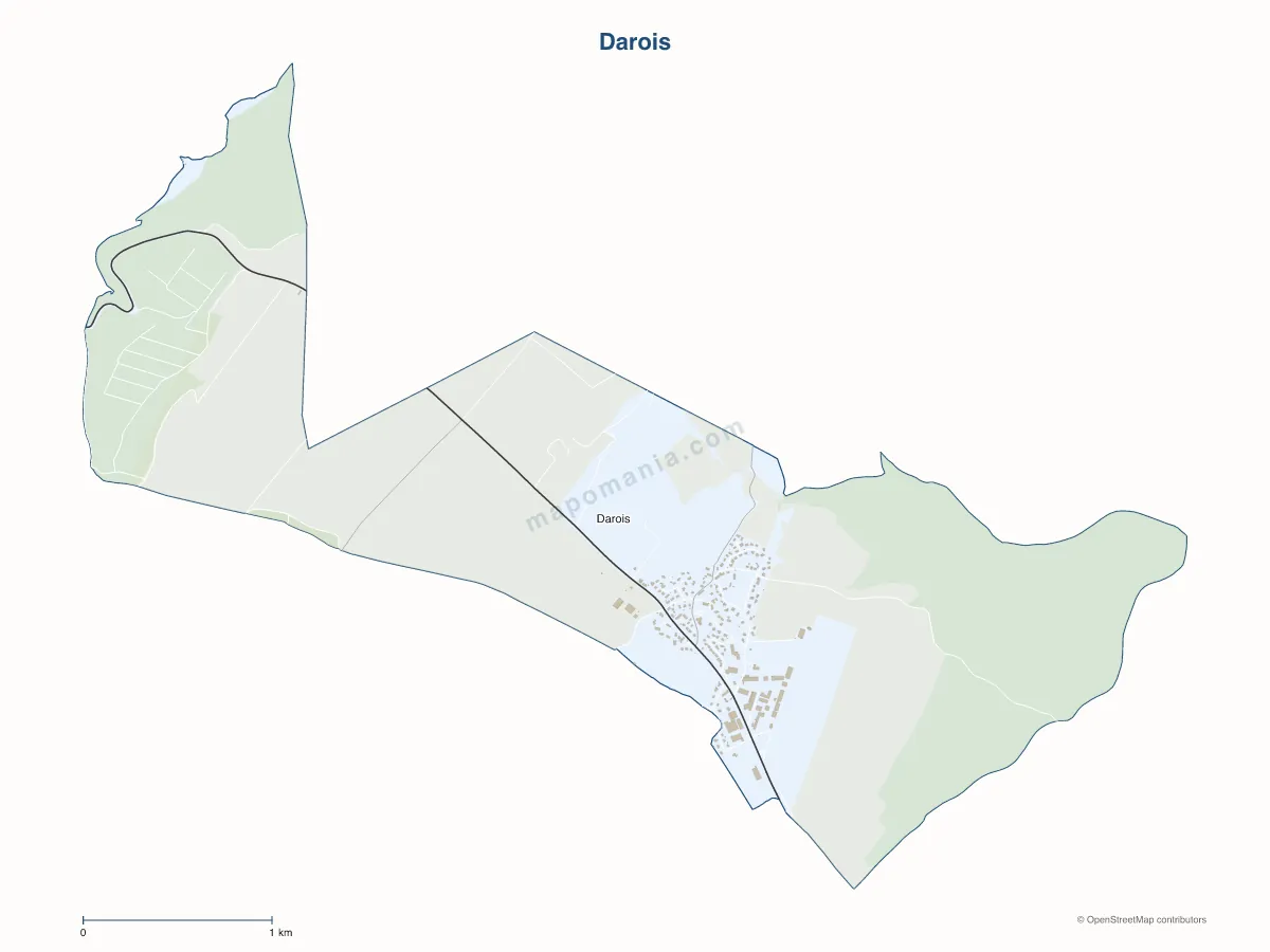 Carte de Darois à personnaliser