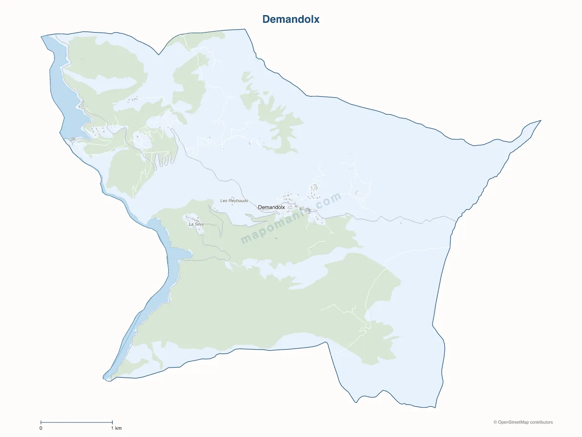 Carte de Demandolx à personnaliser