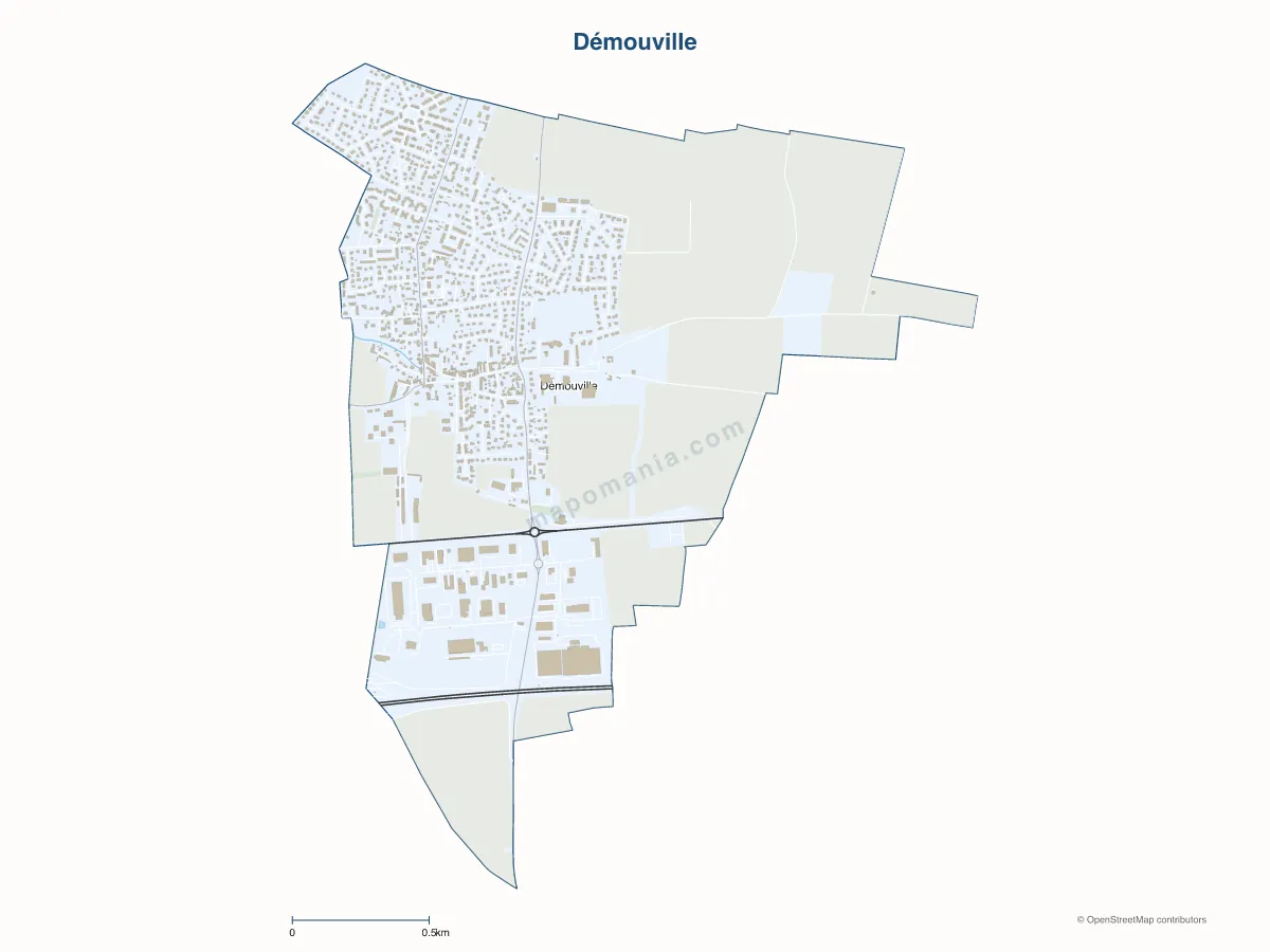 Carte de Démouville à personnaliser