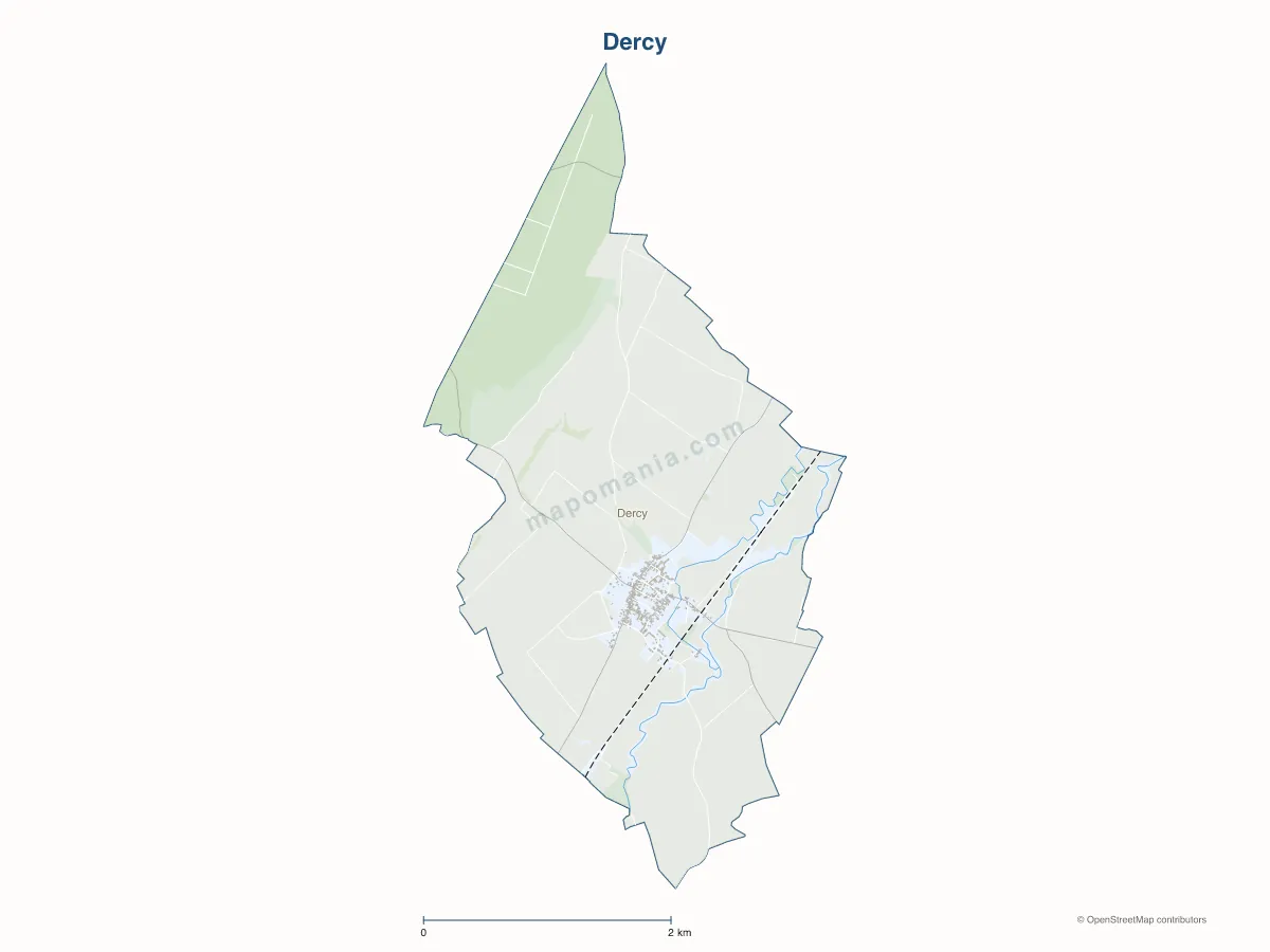 Carte de Dercy à personnaliser
