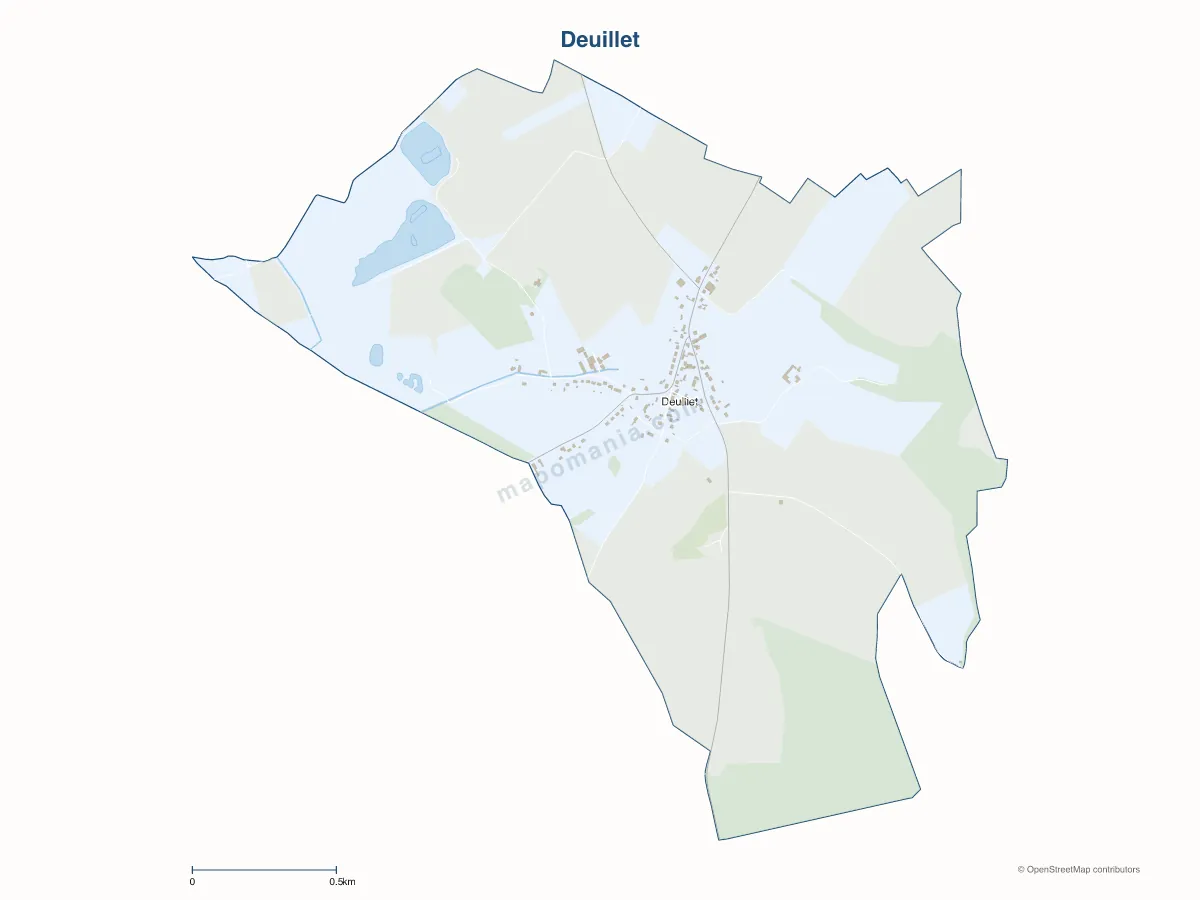 Carte de Deuillet à personnaliser