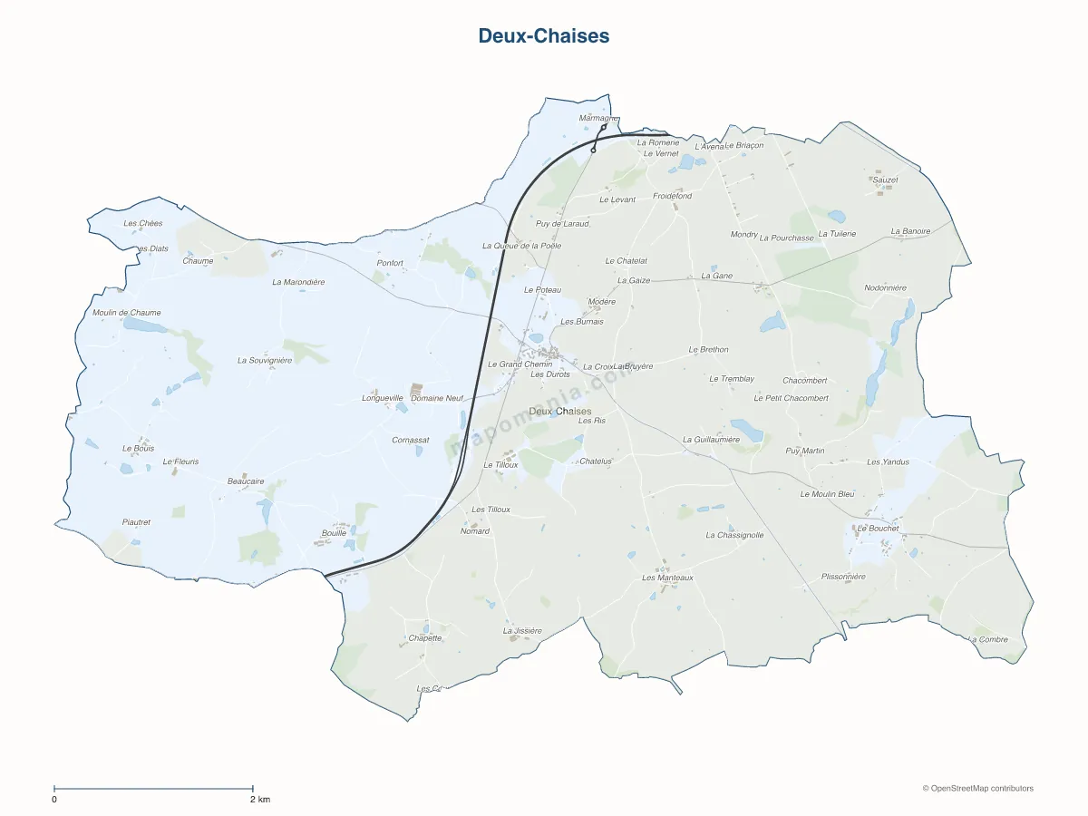 Carte de Deux-Chaises à personnaliser