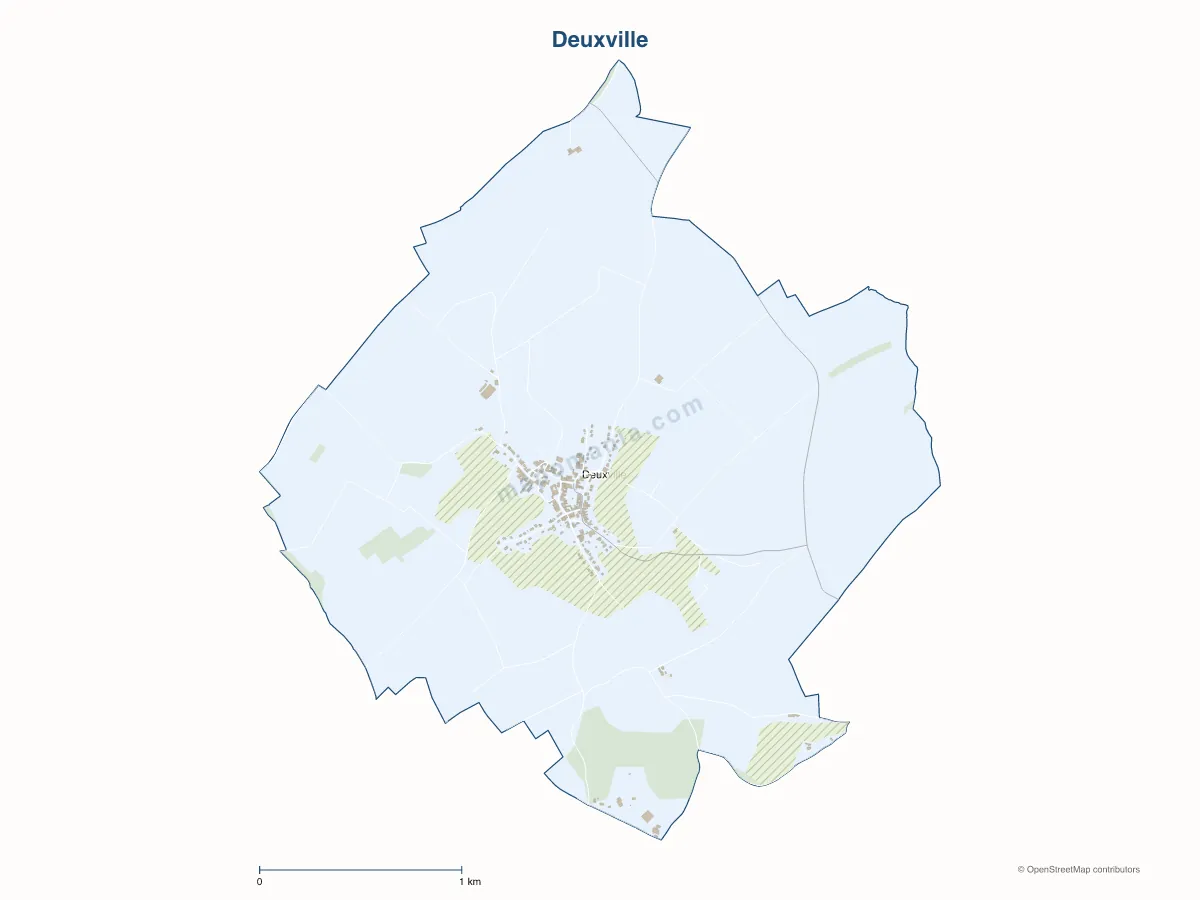 Carte de Deuxville à personnaliser