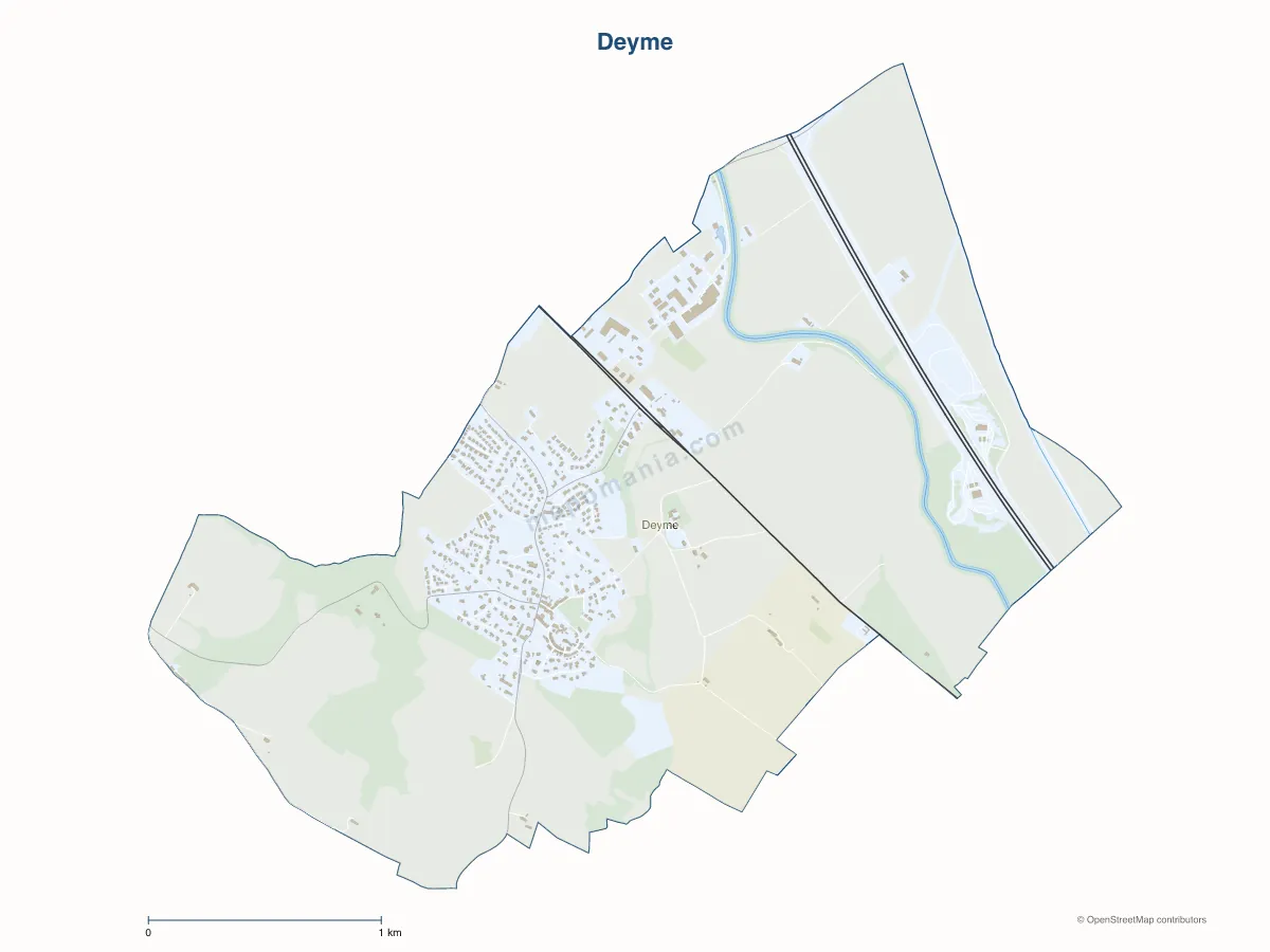 Carte de Deyme à personnaliser