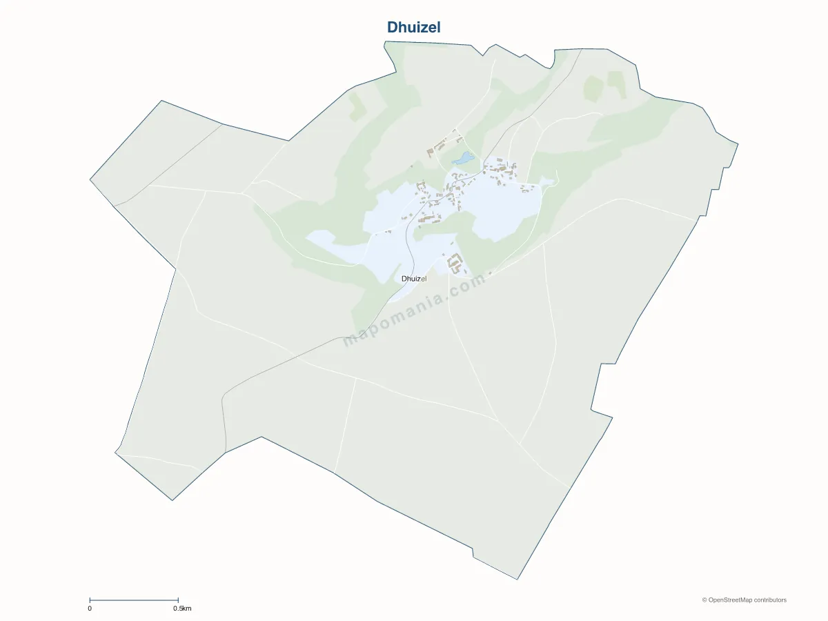 Carte de Dhuizel à personnaliser