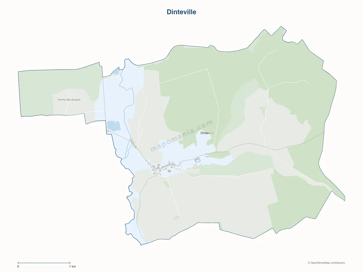 Carte de Dinteville à personnaliser