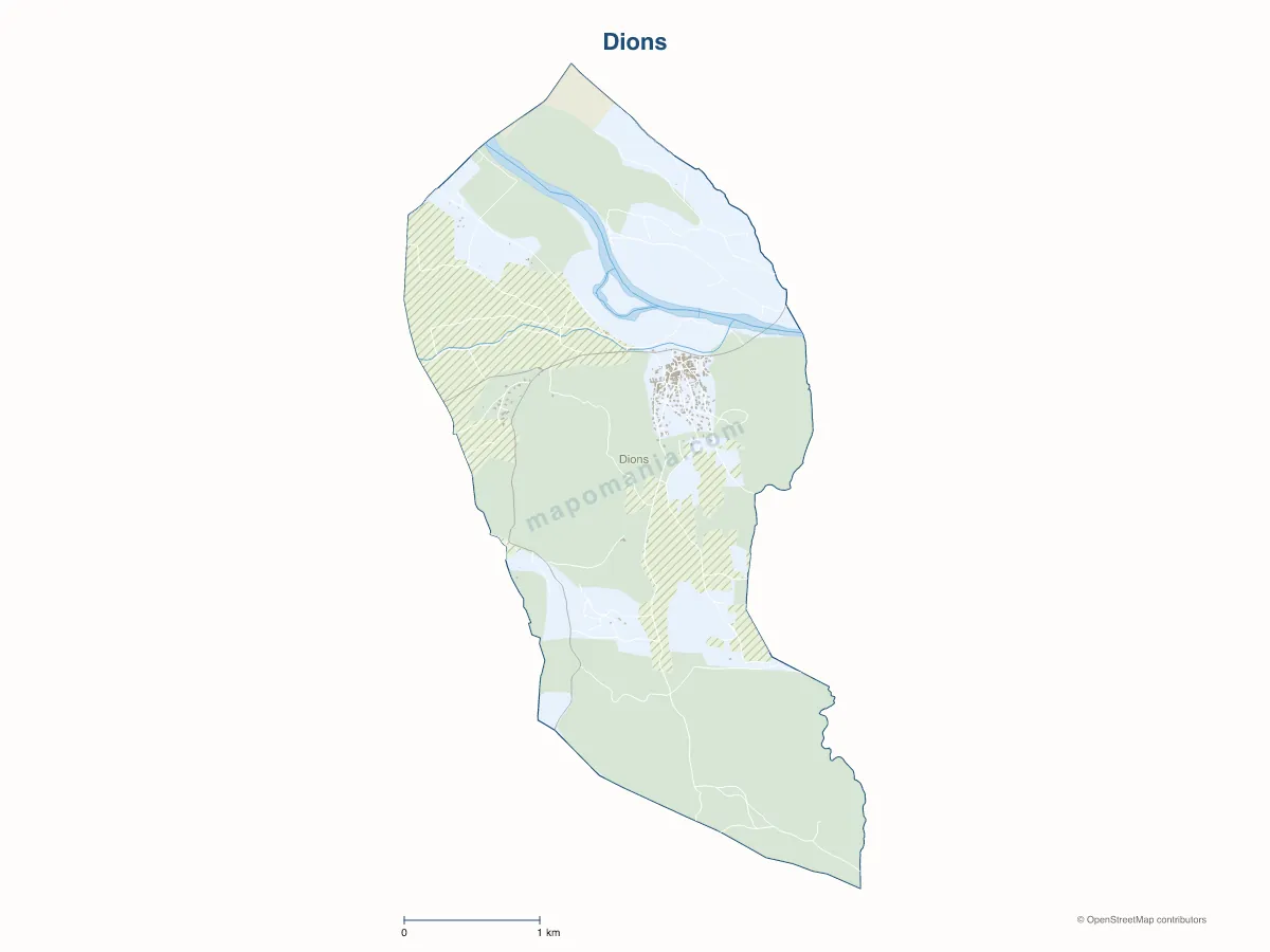 Carte de Dions à personnaliser