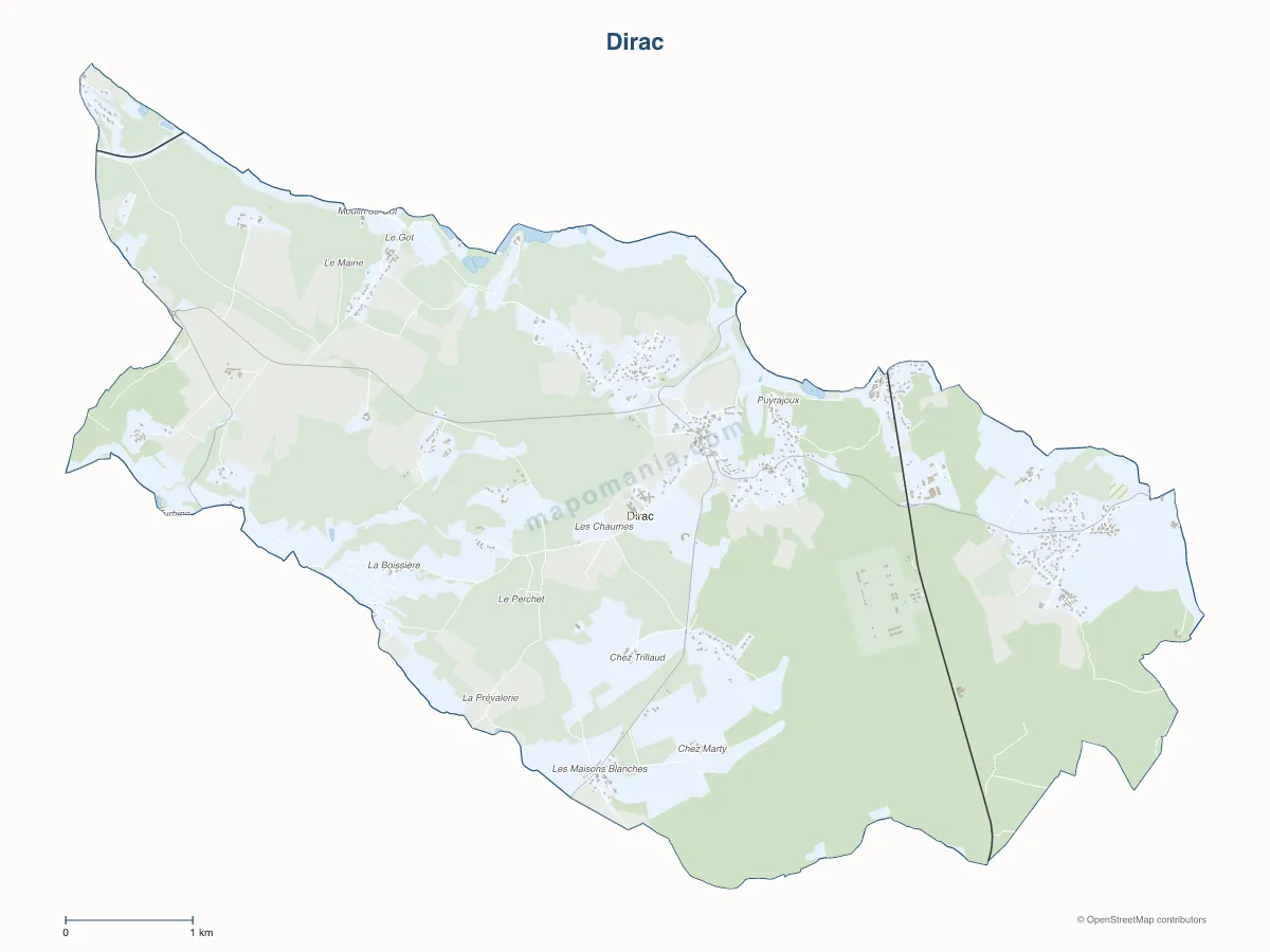 Carte de Dirac à personnaliser