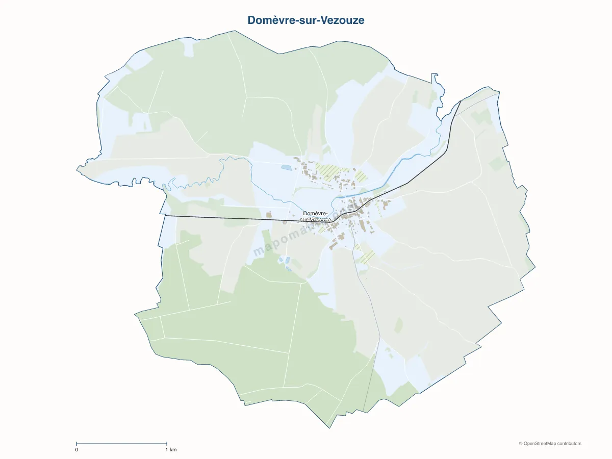 Carte de Domèvre-sur-Vezouze à personnaliser