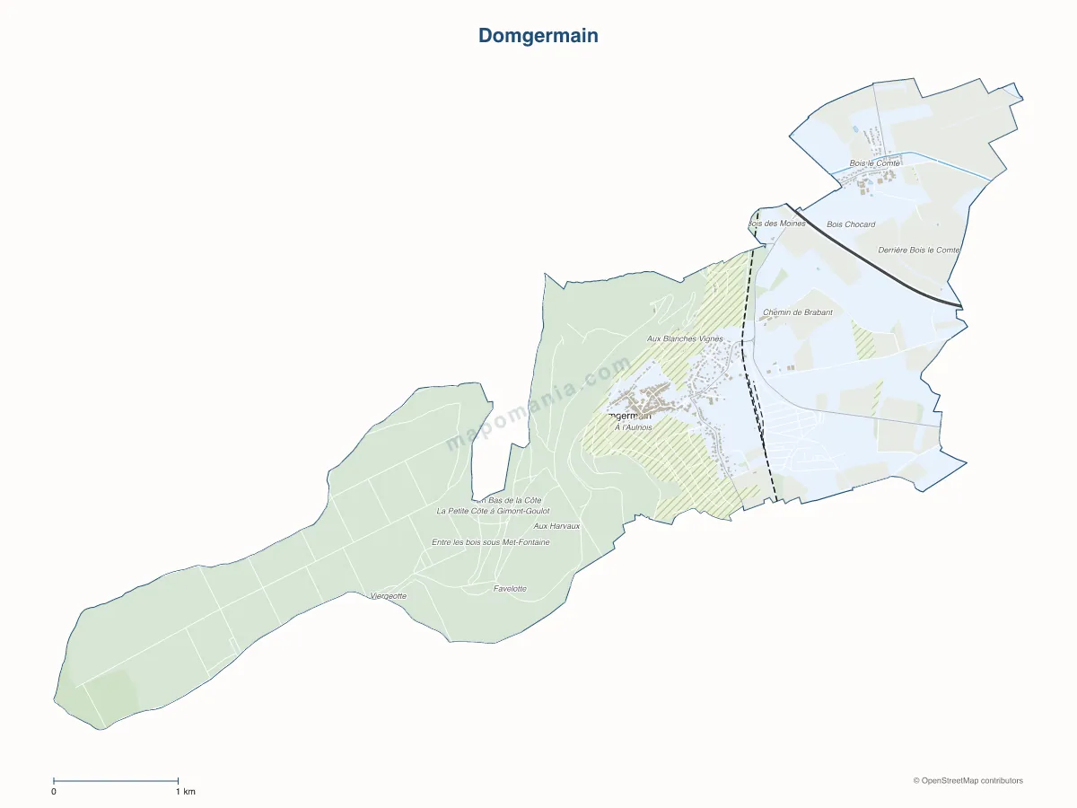 Carte de Domgermain à personnaliser