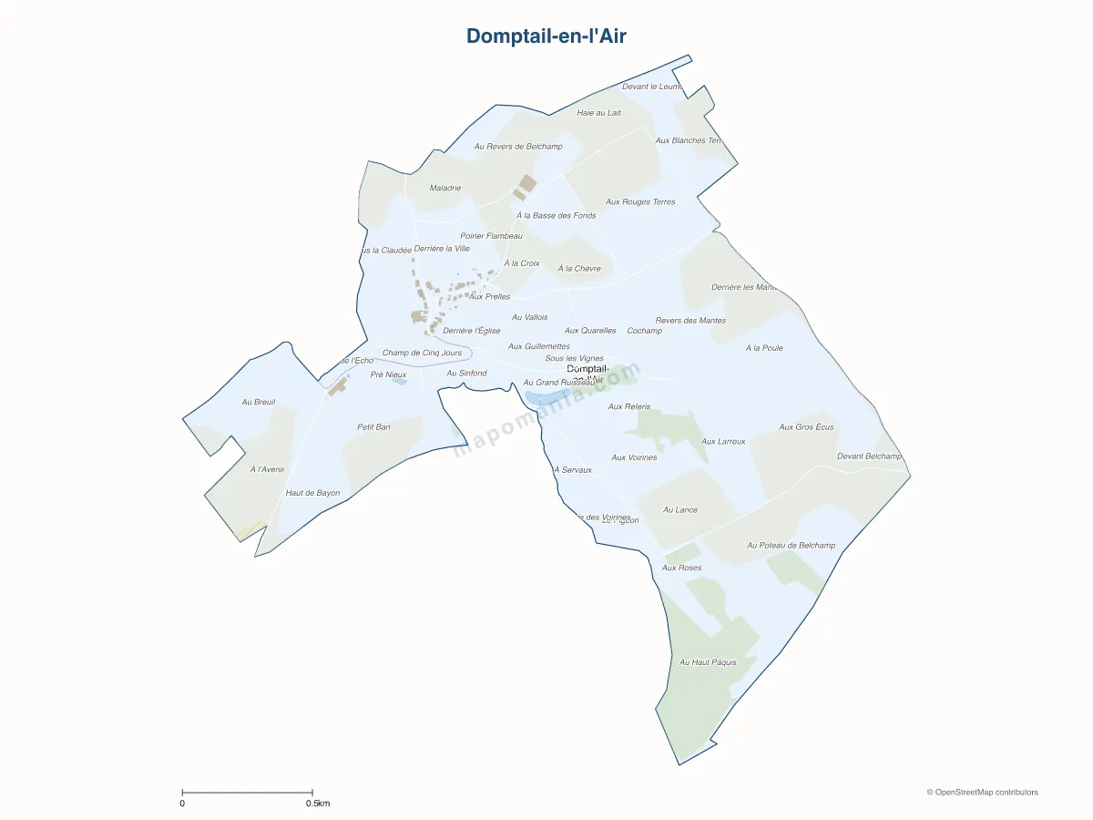Carte de Domptail-en-l'Air à personnaliser