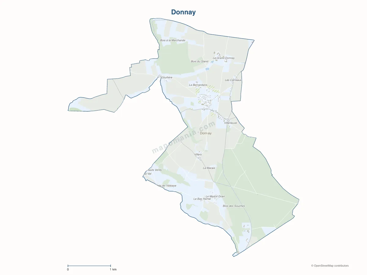 Carte de Donnay à personnaliser