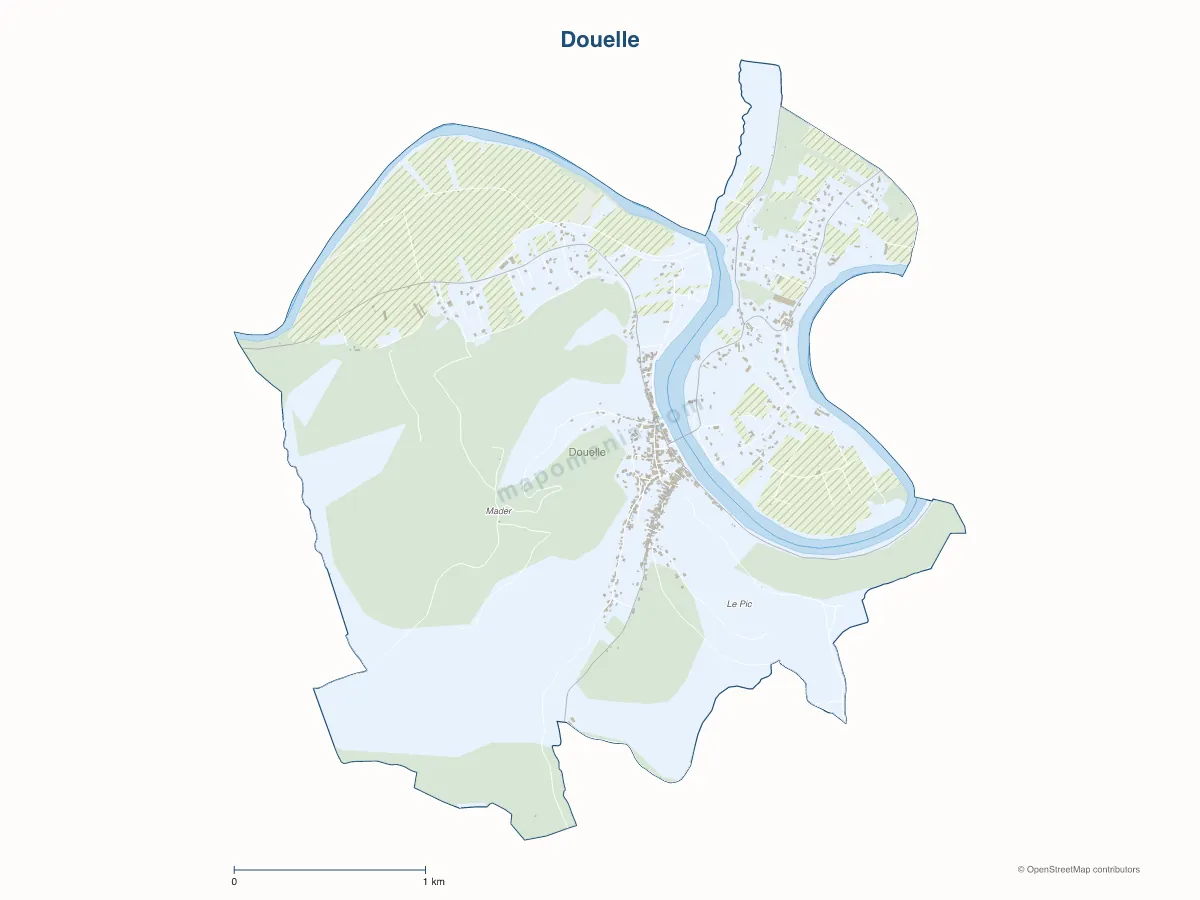 Carte de Douelle à personnaliser