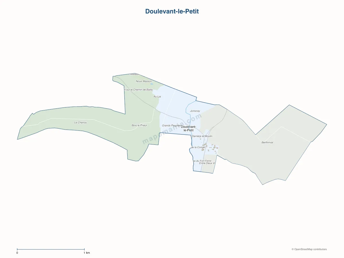 Carte de Doulevant-le-Petit à personnaliser