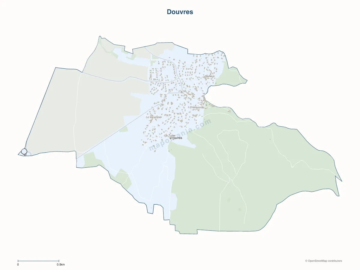 Carte de Douvres à personnaliser
