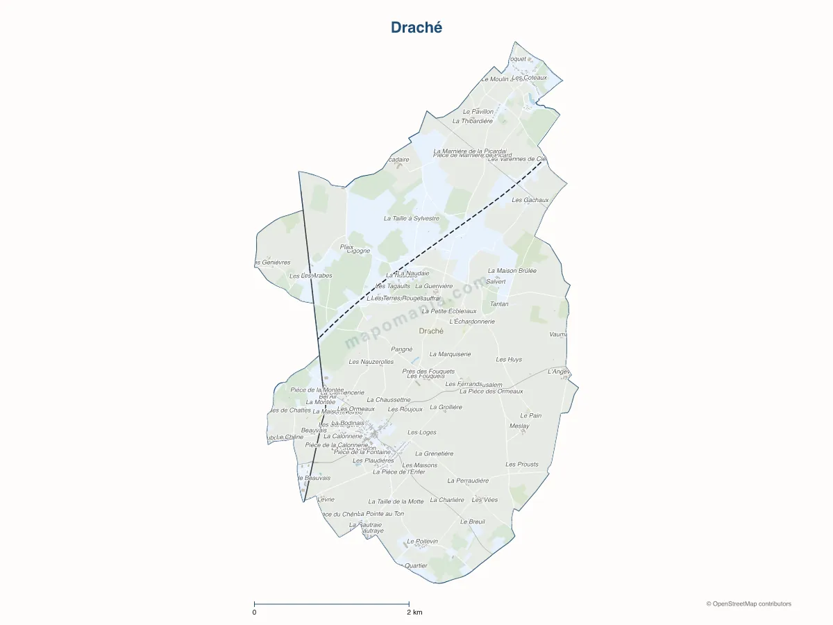 Carte de Draché à personnaliser