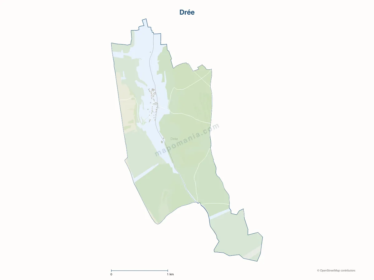 Carte de Drée à personnaliser