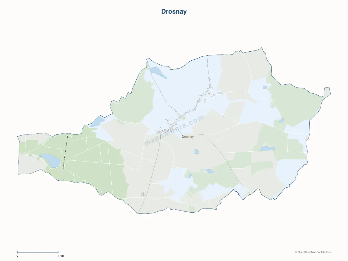 Carte de Drosnay à personnaliser