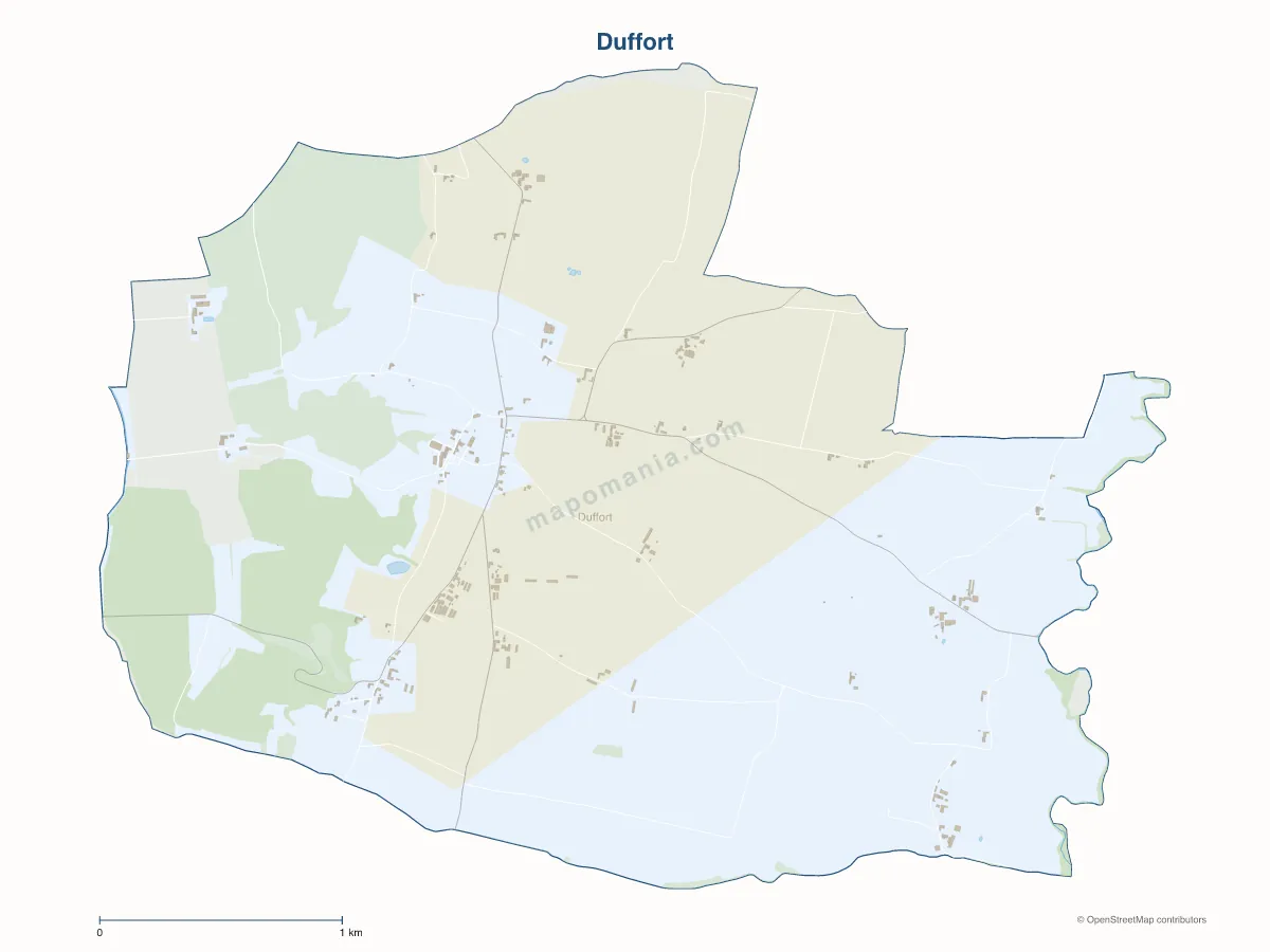Carte de Duffort à personnaliser