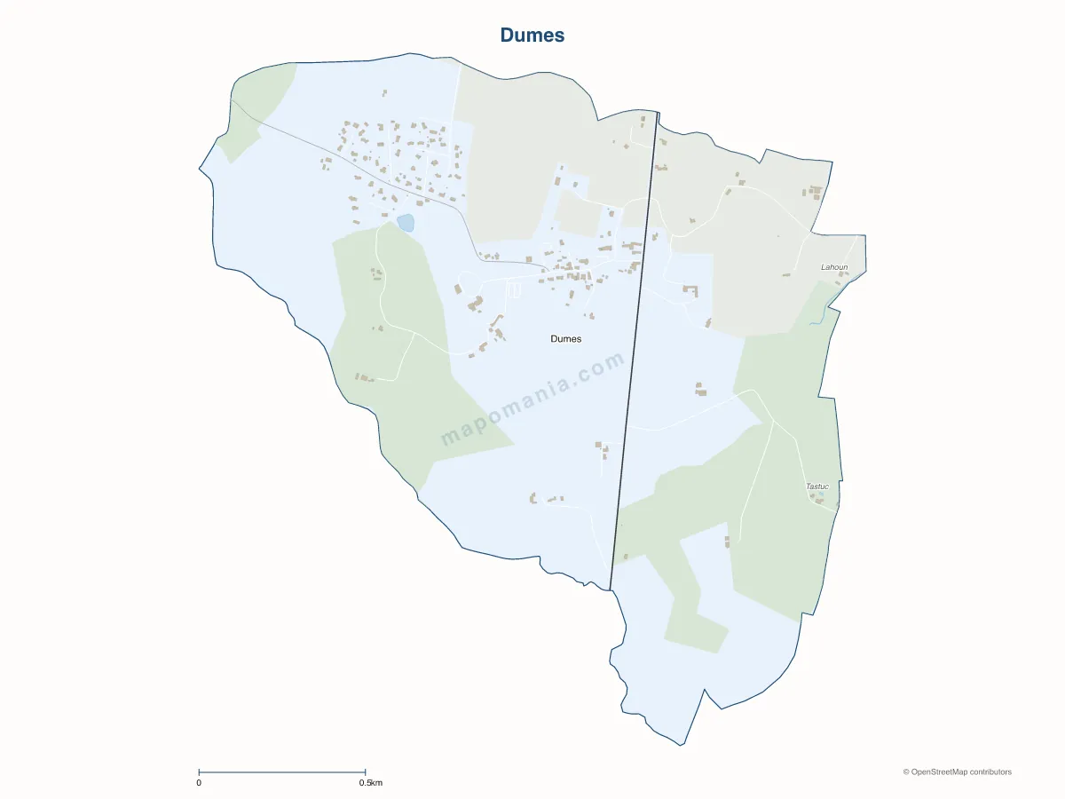 Carte de Dumes à personnaliser