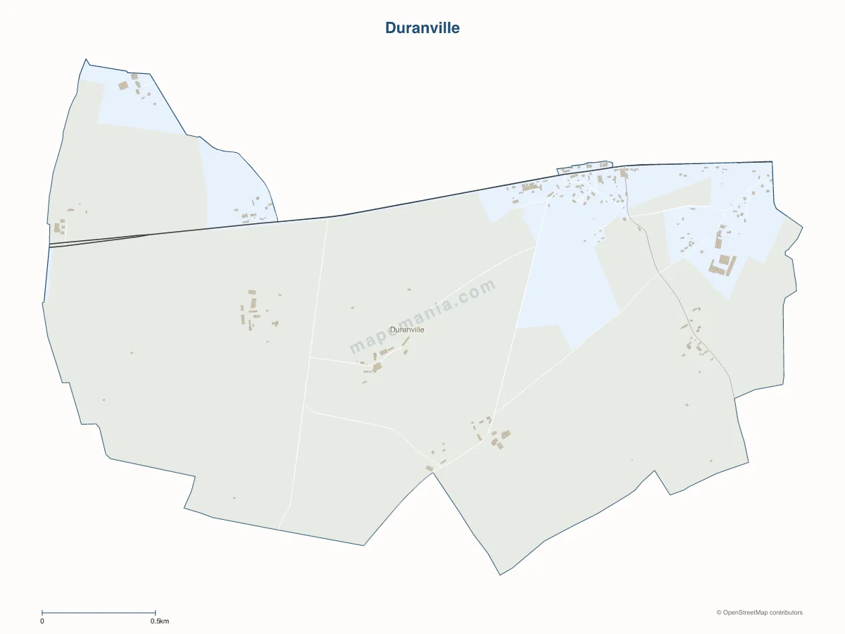 Carte de Duranville à personnaliser