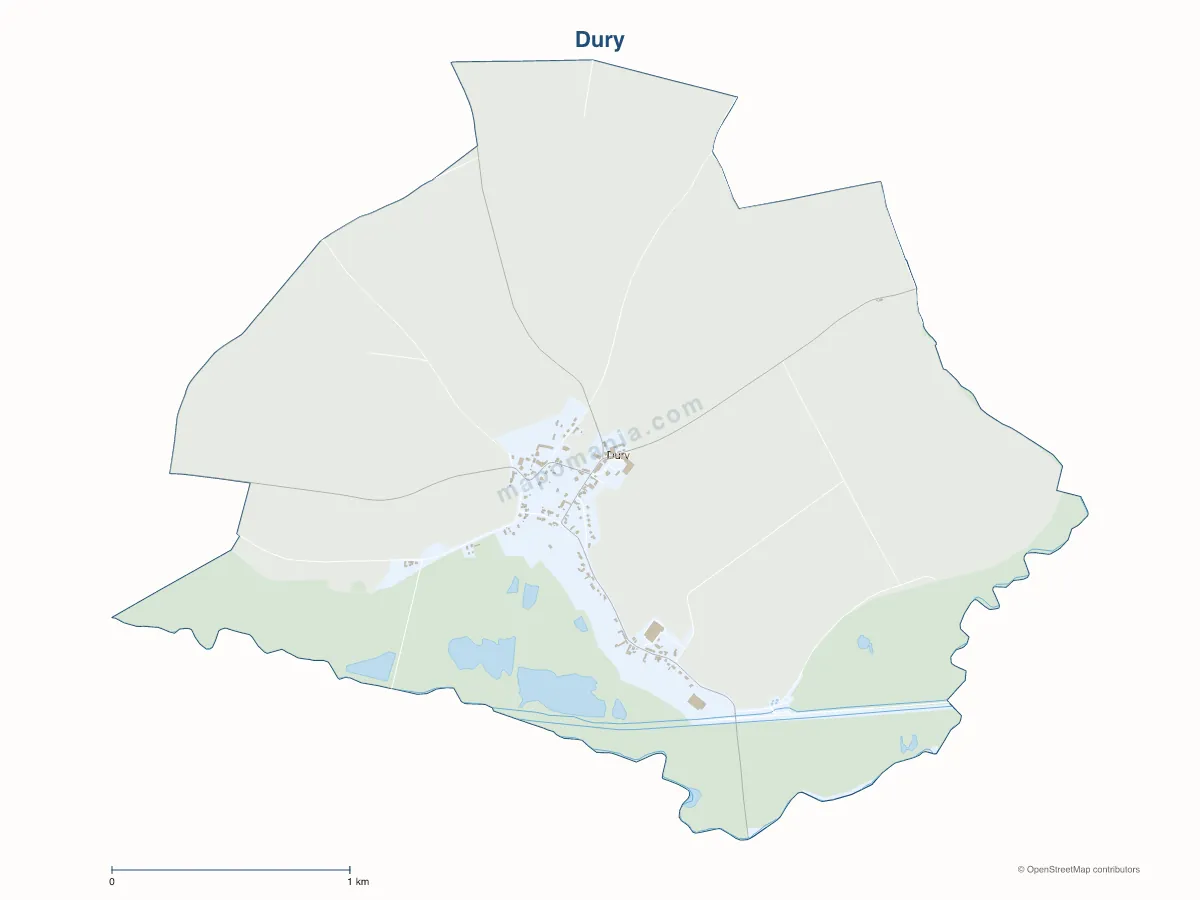 Carte de Dury à personnaliser