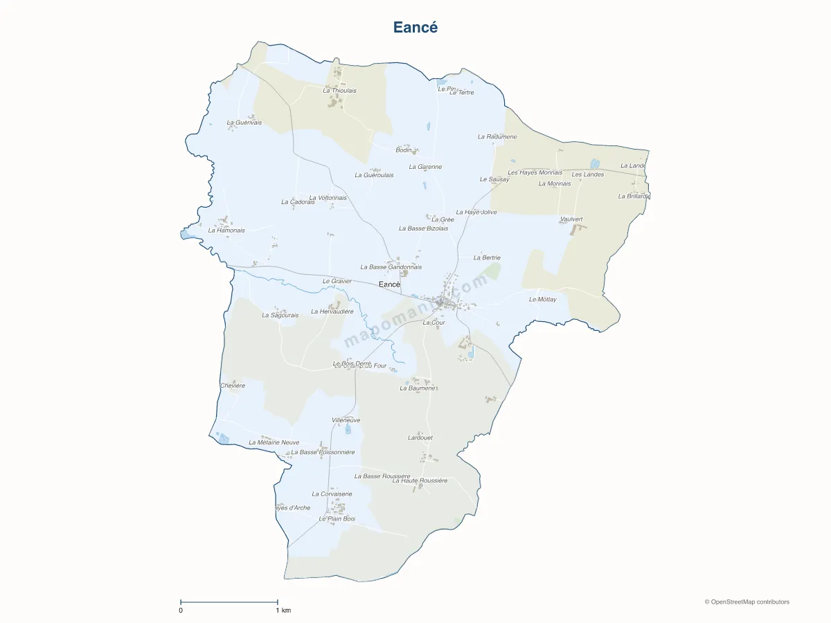 Carte de Eancé à personnaliser