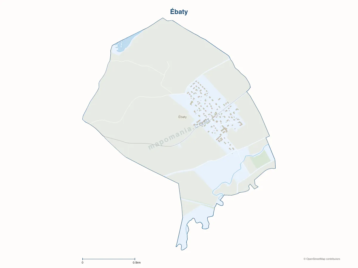 Carte de Ébaty à personnaliser