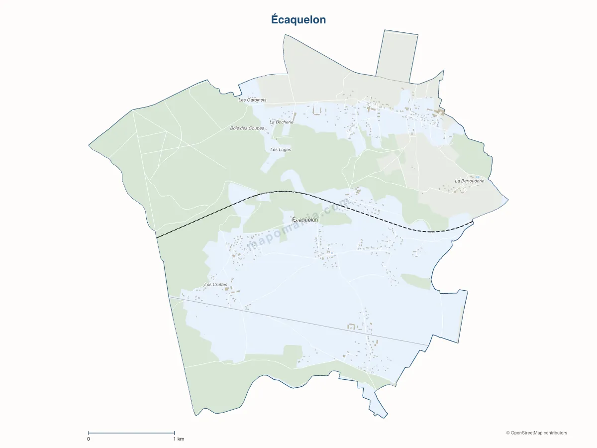 Carte de Écaquelon à personnaliser