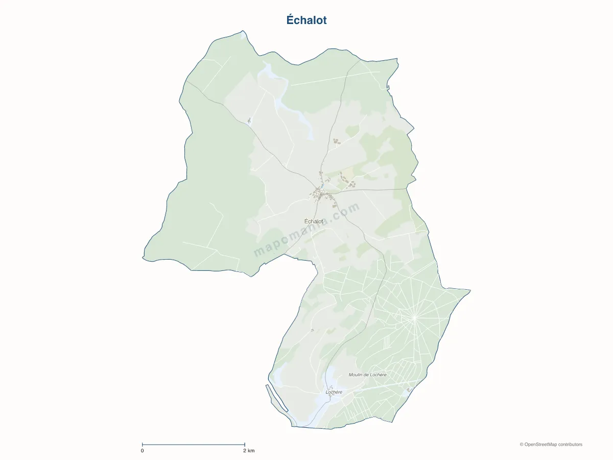 Carte de Échalot à personnaliser