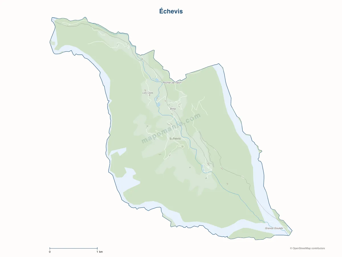 Carte de Échevis à personnaliser