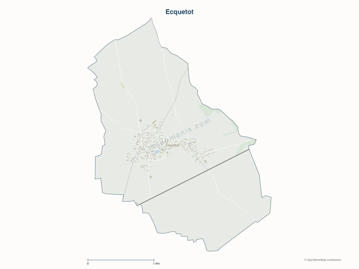 Carte de Ecquetot à personnaliser