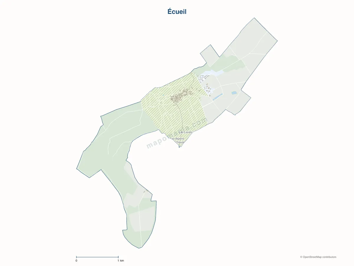Carte de Écueil à personnaliser