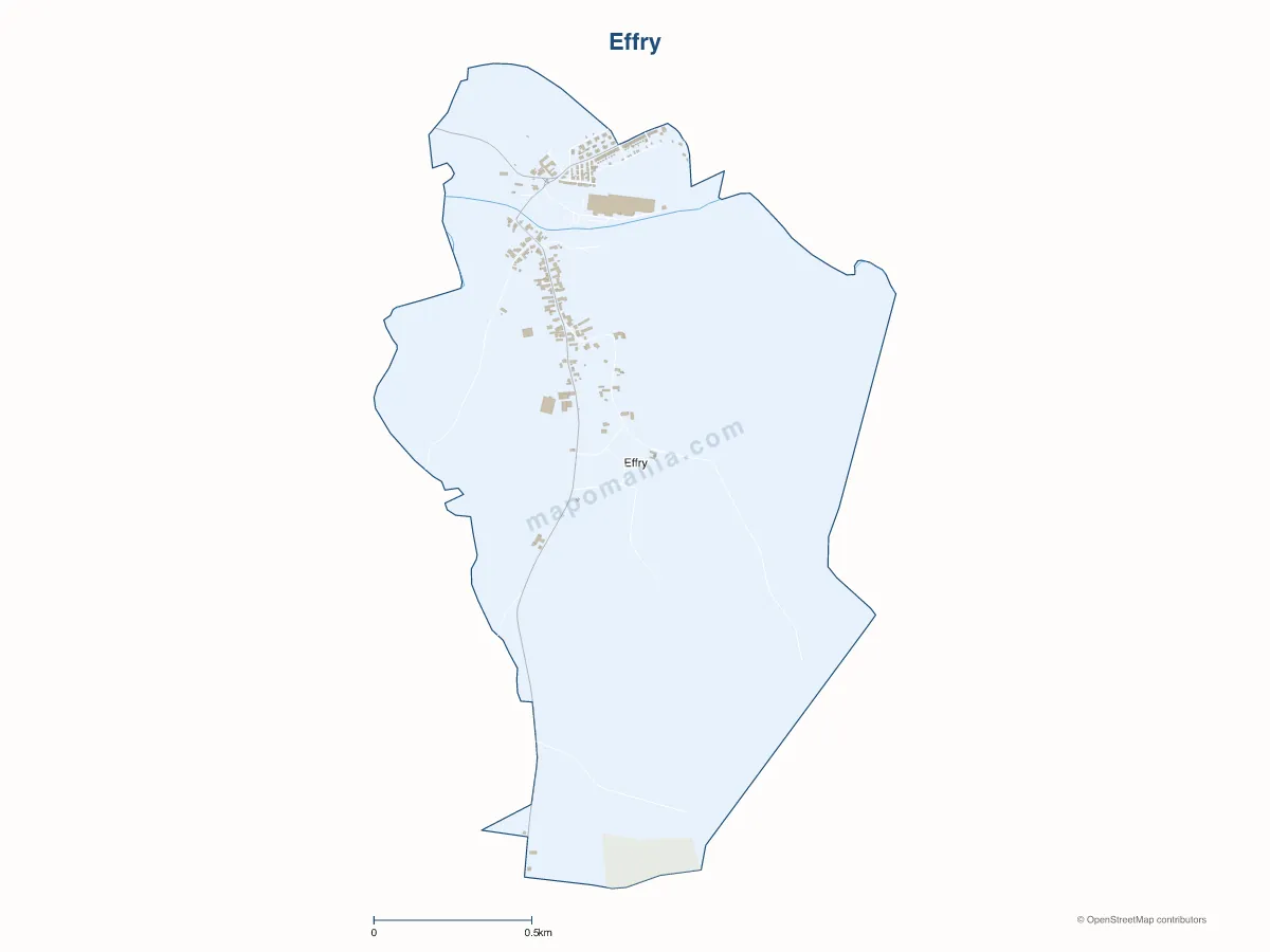 Carte de Effry à personnaliser