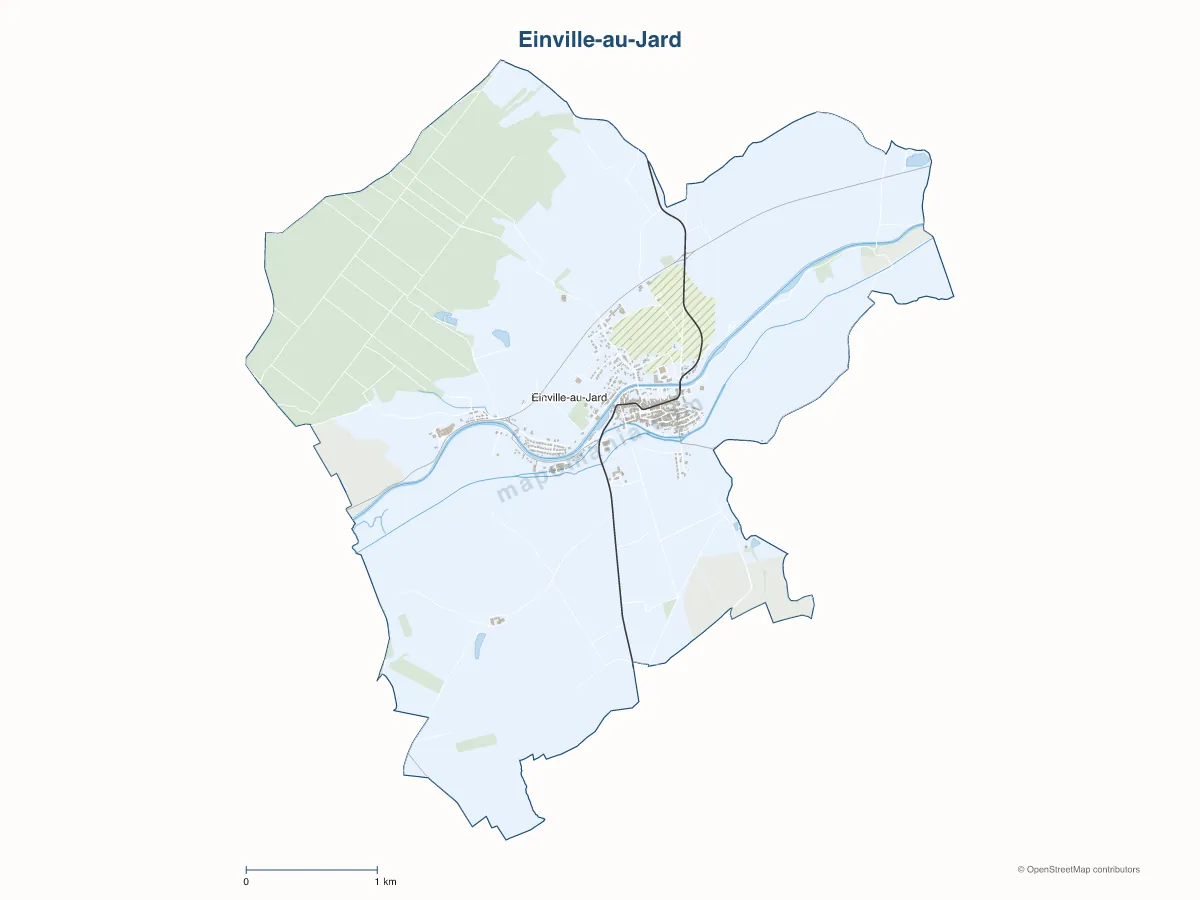 Carte de Einville-au-Jard à personnaliser