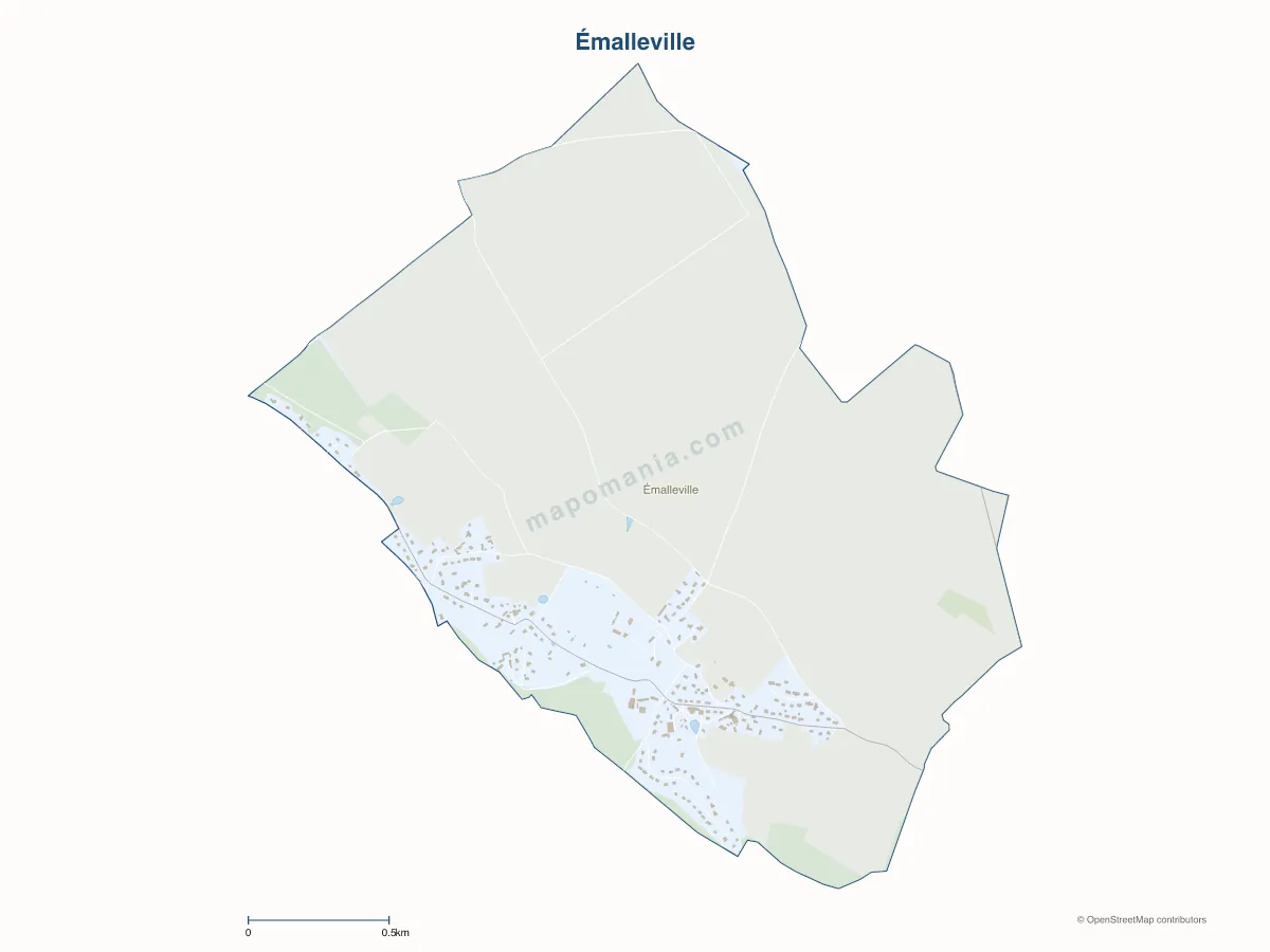 Carte de Émalleville à personnaliser