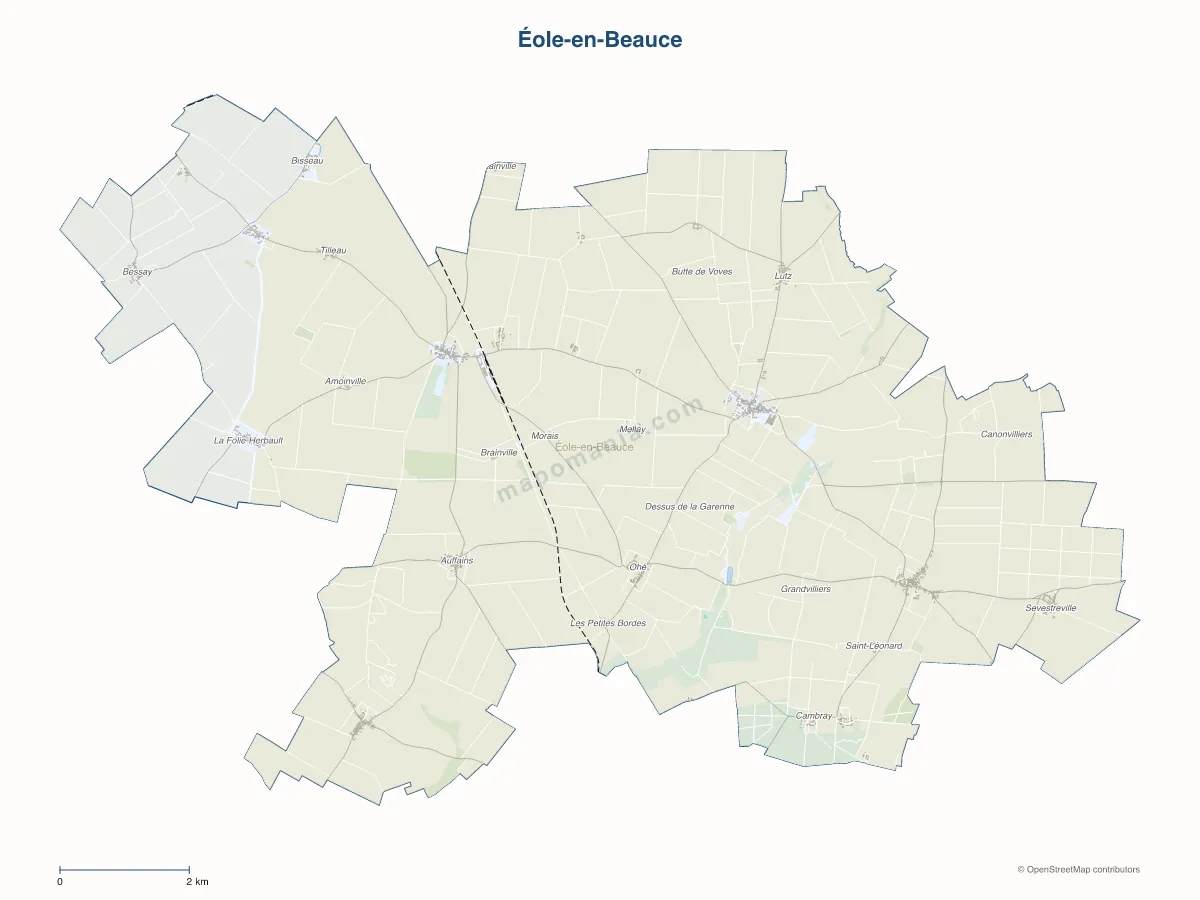 Carte de Éole-en-Beauce à personnaliser