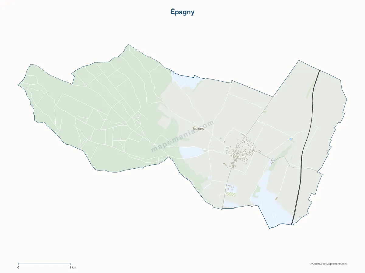 Carte de Épagny à personnaliser