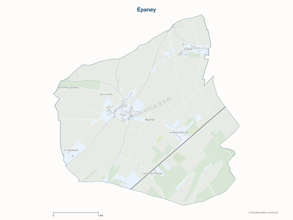 Carte de Épaney à personnaliser