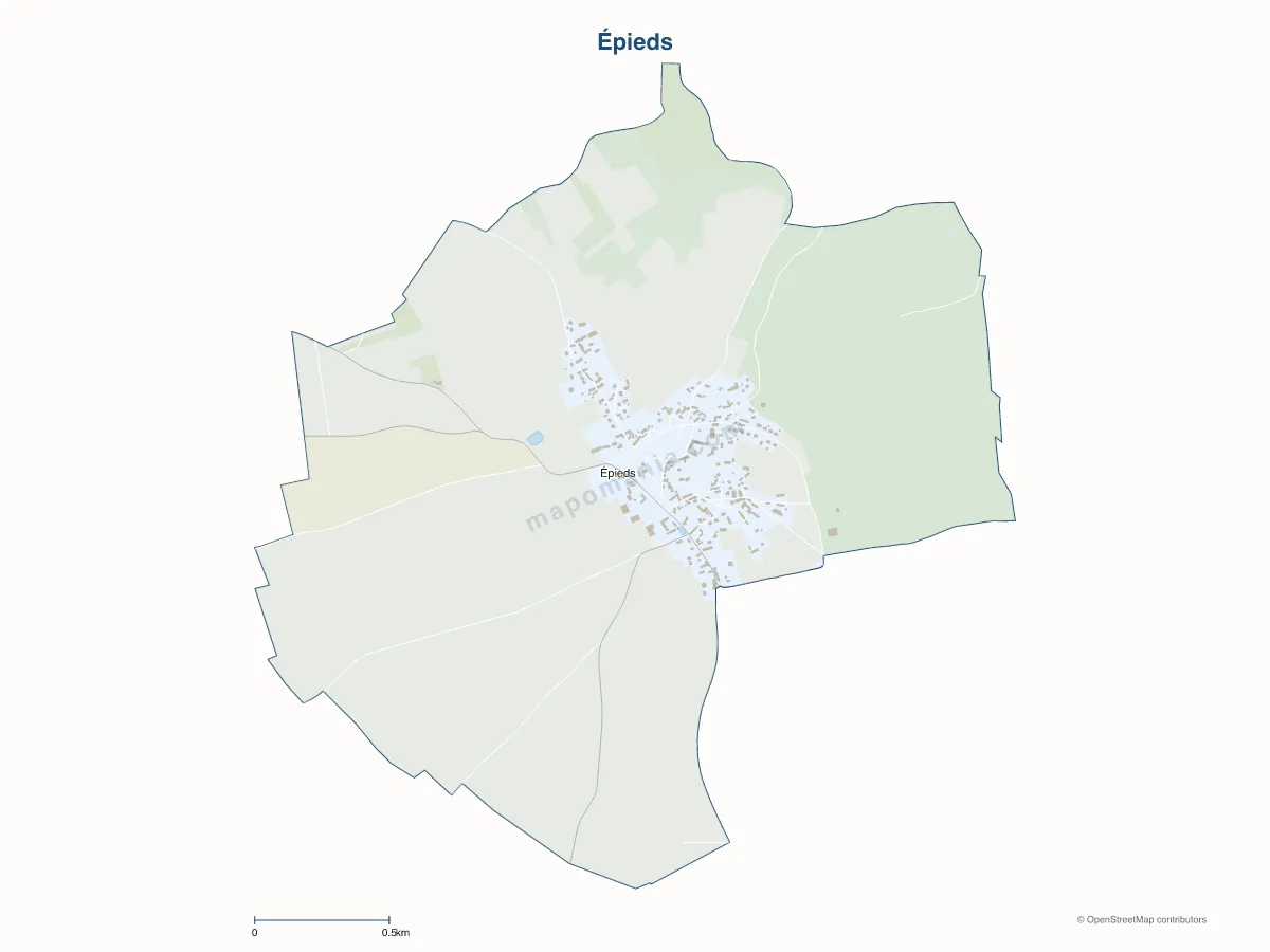 Carte de Épieds à personnaliser